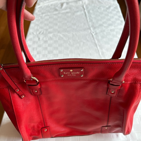 EUC - Kate Spade Red Handbag - Picture 4 of 8